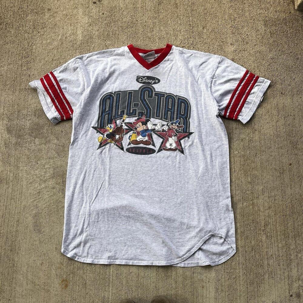 Vintage Disney All Star Resort Mickey Mouse Jersey Characters Shirt Size XXL